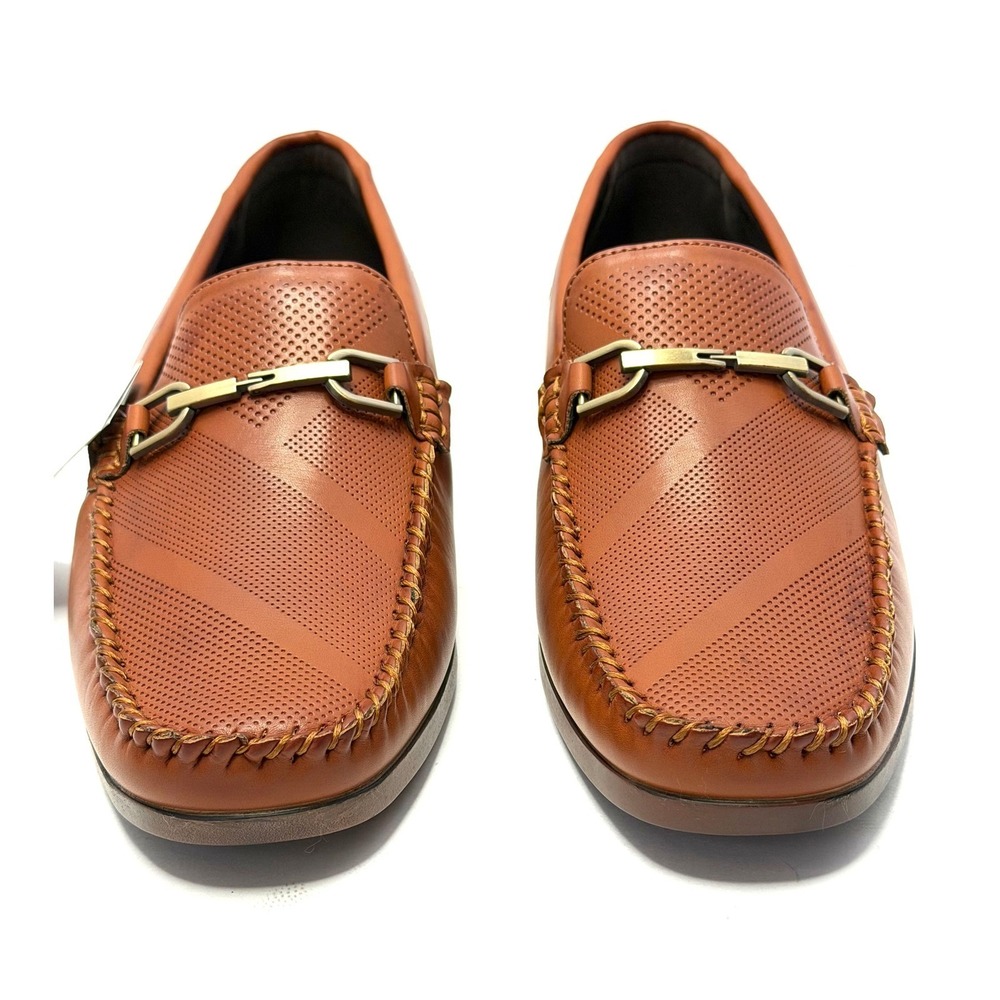 Aston Marc Moc Toe Men's Bit Driving ShoesLoafers Tan Size 9M NWT/BOX